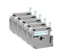 VVHKMSIL Cinta 12mm 5PK MK231 Compatible con MK-231, MK-131, MK-631, 731, 831 y PT-70, PT80, PT90(Blue on White)