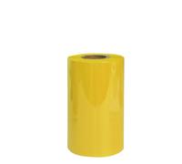 VVHKMSIL Cinta de Cera de 110 mm x 300 m Compatible con Impresora de código de Barras de Impresora de Etiquetas de Papel(Yellow)