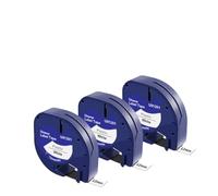 VVHKMSIL Cinta de Impresora Compatible con Cintas LT 91201 Black on White Reemplazo de Cinta para Fabricante de Etiquetas LT100H(3PCS)