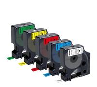 VVHKMSIL Cintas de Etiqueta Compatible Black on White Reemplazo para LM160 45013 D210 D1 Etiqueta Maker 12 mm 5pk 10pk 280(Mixed Color)