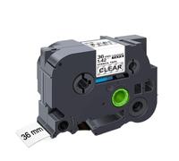 VVHKMSIL Clare la Cinta de Etiqueta Negra en Compatible Transparente con Las impresoras de Plantilla Ste-141 Ste-151 Ste-161(36mm)