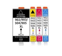 VVHKMSIL Compatible con 902 903 904 905XL Cartucho de Tinta Completo para OfficeJet Pro 6950 6960 6962 6963 6965 6966 6968 6970 6978 6979 Impresoras(1 Set)