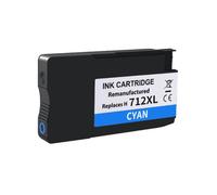 VVHKMSIL Compatible con Cartucho de Tinta 712XL para Modelos de Impresora DesignJet T650 T630 T250 T230 T210 reemplazo del Mercado de Accesorios(Cyan)