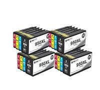 VVHKMSIL Compatible con Cartucho de Tinta 950xl 951xl para Officejet Pro 8100e 8600 8610 8620 8630 8640 8660 8615 8625 Tinta de Tinte(4 Set)