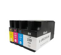VVHKMSIL Compatible con Cartucho de Tinta de Repuesto Universal LM220XL Color para Impresora OfficeEdge Pro 4000c 4000 5500 5500t(1 Set)