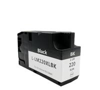 VVHKMSIL Compatible con Cartucho de Tinta de Repuesto Universal LM220XL Color para Impresora OfficeEdge Pro 4000c 4000 5500 5500t(Black)