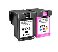 VVHKMSIL Compatible con Deskjet 2700 2700E 2755E 2755 4155E 4155 Reemplazo de impresoras para el número de Pieza 67 67xl(1 Set)