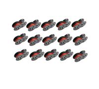 VVHKMSIL Compatible con GR24BR Mypewriters Olympia Double Pack DIN 2103 DIN 32755 Negro Rojo 12.7 mm x 5.5m(15 Pcs)