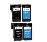 VVHKMSIL Compatible con los Modelos de Impresora MG2460 MG2560 MG2960 MG2965 para el número de Pieza PG645 CL646 Cartucho de Tinta(2 Set)