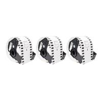 VVHKMSIL Compatible con Modelos de Impresora QL-700 QL-800 térmicos 62 mm x 30.48 Metros DK-2205 DK-22205 Papel de Etiqueta(3 Rolls)