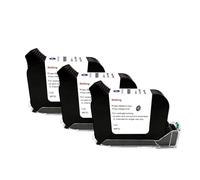 VVHKMSIL Compatible con Tinta de 12.7 mm 1/3/5/5/10pcs de Tinta solvente de Tinta en línea Cartucho de Impresora de Tinta en línea Piezas Negras secas rápidas(3PCS)