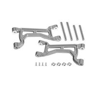 VVHKMSIL Conjunto de Brazo Superior de Aluminio, Delantero y Trasero, Compatible con 1/10 MAXX 1 0 1 8 6S MAXX CNC, Accesorios de actualización de Metal(Grey)