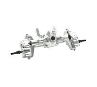 VVHKMSIL Conjunto de Eje Delantero Mejorado de Metal Compatible con FMS 1/24 Crusher K5 RC Car(Silver)