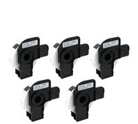 VVHKMSIL Dk-11204 Papel de Etiqueta para QL-500 QL-550 QL-570 QL-570VM QL-580N QL-650TD QL-700 QL-710W QL-720NW QL-800 QL-810W QL-820NWB COMPATIMI(5 Rolls)