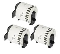 VVHKMSIL DK22205 Papel de Etiqueta 62 mm x 30.48m Compatible Continuo QL 800 QL580N QL700 QL1050N QL1115NWB QL 1100 QL 500 QL 560(3 pcs)