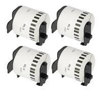 VVHKMSIL DK22205 Papel de Etiqueta 62 mm x 30.48m Compatible Continuo QL 800 QL580N QL700 QL1050N QL1115NWB QL 1100 QL 500 QL 560(4 pcs)