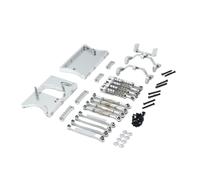 VVHKMSIL Equipo del Amortiguador del Compartimiento del Engranaje de dirección de Las Piezas de Metal Compatible con D91 D96 MN98 99S V1(Silver)