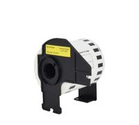 VVHKMSIL Etiqueta de película Amarilla los 62mm*15.24M DK22606 Continuo Compatible con la Impresora