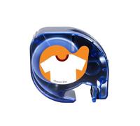 VVHKMSIL Fabric Iron On Label 12mm LT Cape Compatible con LT-100H LT-100T QX-50 2000 Funciona con 18769 18773 18777(Black on White)