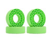 VVHKMSIL Insertos de Goma de 4 Piezas de Goma Compatible con neumáticos de 62-64 mm x 24 mm 1.0 "Reemplazo de posvignet de Ajuste Universal(Green)