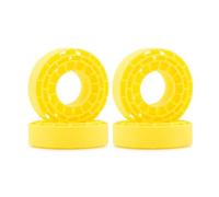 VVHKMSIL Insertos de Goma de 4pcs compatibles con neumáticos de 61-63 mm x 21 mm 1.0 "Reemplazo del Mercado de Accesorios de Ajuste Universal(Yellow)