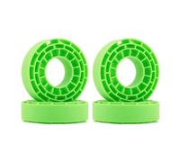 VVHKMSIL Insertos de Goma de 4pcs compatibles con neumáticos de 61-63 mm x 21 mm 1.0 "Reemplazo del Mercado de Accesorios de Ajuste Universal(Green)