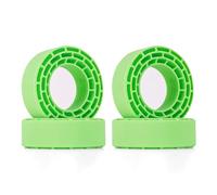 VVHKMSIL Insertos de Goma de 4pcs compatibles con neumáticos de 68-72 mm de 1.3 "Reemplazo del Mercado de Accesorios de Ajuste Universal(Green)