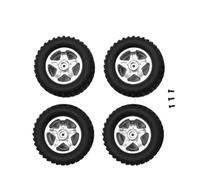 VVHKMSIL Juego de Llantas y neumáticos de Metal Beadlock, 62mm x 23mm, Compatible con MN82S MN82Pro MN78 1/12