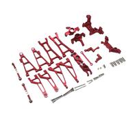 VVHKMSIL Juego de Piezas de Metal a Escala 1/16 16208 16209 16210 16889A H16v3 Compatible con Accesorios de Coche RC M163(Red)