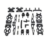 VVHKMSIL Kit de Piezas de Mejora de Metal y Piezas vulnerables Escala 1/16 Compatible con 16101 16102 16103 16104 16106 16201(Black)