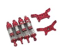 VVHKMSIL Kit de Soporte de Amortiguador de Aceite 14210 14209 RC1 14 Compatible con Accesorios metálicos de Coche de Control Remoto(Red)