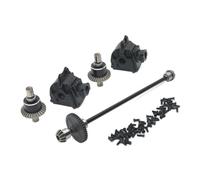VVHKMSIL Kit diferencial de Caja de Cambios de Montaje de Eje de transmisión Central de Metal Mejorado Escala 1/14 Compatible con 144010 144001 144002(Black)