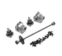 VVHKMSIL Kit diferencial de Caja de Cambios de Montaje de Eje de transmisión Central de Metal Mejorado Escala 1/14 Compatible con 144010 144001 144002(Dark Grey)