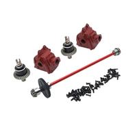 VVHKMSIL Kit diferencial de Caja de Cambios de Montaje de Eje de transmisión Central de Metal Mejorado Escala 1/14 Compatible con 144010 144001 144002(Red)