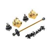VVHKMSIL Kit diferencial de Caja de Cambios de Montaje de Eje de transmisión Central de Metal Mejorado Escala 1/14 Compatible con 144010 144001 144002(Yellow)