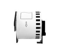 VVHKMSIL Papel térmico de 1Roll Compatible con DK-22210 DK-22205 DK-11204 DK-11241 DK-11203 DK-11208 DK-11209 para Usar con Impresora QL(22210)