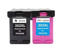 VVHKMSIL Reemplazo de Cartucho de Tinta 302 para 302 302XL DeskJet 1110 2130 4520 NS45 Officejet 3630 3639 5200 Compatible con Modelos de Impresora(1 Set)