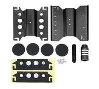 VVHKMSIL Soporte de reparación de automóviles de Aluminio RC, estación de Trabajo, Plataforma giratoria de 360 °, Altura Ajustable, Compatible con 1/16 1/18 1/24 SCX24 Crawler(Black)