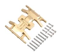VVHKMSIL Soporte de transmisión de Placa de Deslizamiento de Aluminio y latón, Ajuste Universal, Compatible con Piezas de Mejora 1/24 RC Crawler SCX24(Brass)