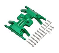 VVHKMSIL Soporte de transmisión de Placa de Deslizamiento de Aluminio y latón, Ajuste Universal, Compatible con Piezas de Mejora 1/24 RC Crawler SCX24(Green Aluminum)