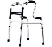 VVHUDA Andador con Ruedas - Andador para Subir y Bajar escaleras Aluminio Ligero Movilidad Ajustable Ayuda para Caminar-Bastón retráctil de Cuatro Puntas Ancianos Small Gift