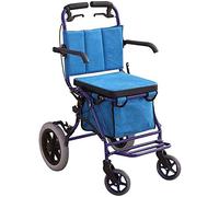 VVHUDA Andador con Ruedas Carrito de la Compra Plegable/Andador/Carrito, Carrito de la Compra Ligero para Personas Mayores, Andador y Asiento de Descanso Adecuado para Personas Mayores Small Gift