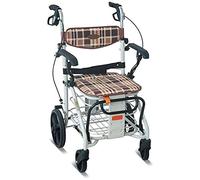 VVHUDA Andador con Ruedas para Personas Mayores - Andador Plegable de Aluminio, Ayuda para Caminar con Movilidad Ajustable en Altura Small Gift