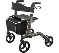 VVHUDA Andadores para Personas Mayores, Andador para Adultos Plegable de Aluminio, andadores para Ancianos con Ruedas y asa Ajustable para Asiento Small Gift