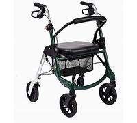 VVHUDA Andadores para Personas Mayores con Asiento Plegable Y 4 Ruedas，Andadores para Personas Mayores con Ruedas Y Asiento 220 Libras Small Gift