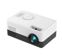 VVHUDA Mini proyector, 480 x 360 píxeles, compatible con 1080P, mini proyector USB, para teléfono móvil, smartphone, proyector de cine en casa (normativa europea), pequeño regalo
