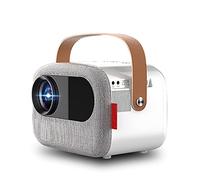 VVHUDA Proyector LCD 1080P 4500 lúmenes Compatible sin Pantalla TV Mini Dormitorio Estudiante Cine en casa proyección de Pared Dormitorio Small Gift