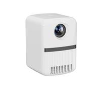 VVHUDA Proyector LED LCD portátil Cine en casa Espejo inalámbrico Proyector de 130 lúmenes ANSI Entrada USB Entrada de Audio de 3,5 mm (D como se Muestra) Small Gift