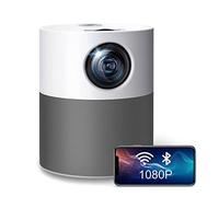 VVHUDA Proyector LED P52 1280 * 720 Cine en casa portátil 3600 lúmenes Android Video Beamer 1080P Soporte Altavoz (Color: E) (E) Small Gift