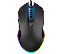 VVHUDA Ratón mecánico portátil para Juegos USB con Cable de 8 Teclas 3200DPI Resolución fotoeléctrica Ratones de Trabajo de Oficina multifunción con Soporte para teléfono móvil Small Gift